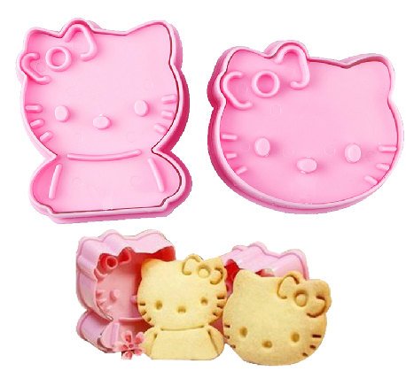 Hello Kitty Cutter 2 PC Set - Cookie Cutter Fondant Gumpaste Disney