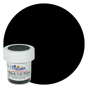 NEW BIGGER BOTTLE Black TruColor Natural Food Color Powder 0.35 oz (10 grams)- Kosher All Natural Food Coloring Tru Color