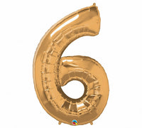 GOLD # Balloon - Number