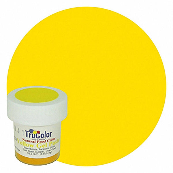 Yellow  TruColor Natural Food Color Powder 8 grams- Kosher All Natural Food Coloring Tru Color trucolor