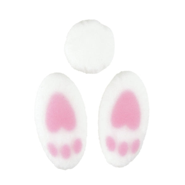 Bunny Tail and Toes Soft Edible Decoration