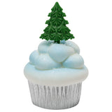 Christmas Tree Cupcake Pick 12 pk