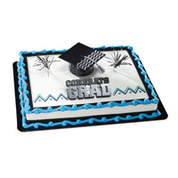 Graduation - Congrats, Grad  Cap Silver