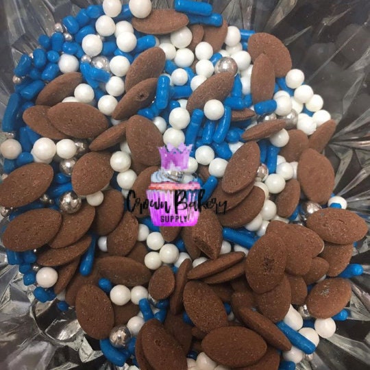 University of Kentucky Football Mix Sprinkles 2 oz 4 oz 6 oz - , Gluten Free Cake Decorating Cookies Cupcakes