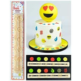 FMM Expression Emoji Set (2 Pieces) Tappits - Hashtag Laughing Face Kiss Tongue Smile @ # hand faces Angry Yikes