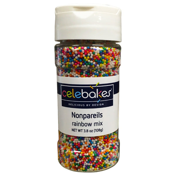 Nonpareils Sprinkles - Rainbow Mix 3.8 oz / 108g
