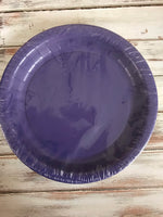 Purple 7” Plates 24 count