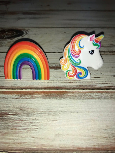 Unicorn & Rainbow cupcake rings