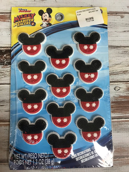 MICKEY AND THE ROAD RACERS Icing Decoration 9 pack