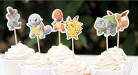 24 Pokemon Cupcake Picks 3.5"