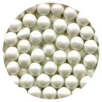 7 mm White Sugar Pearls Beads 2 oz 4 oz 6 oz Beads Gluten Free
